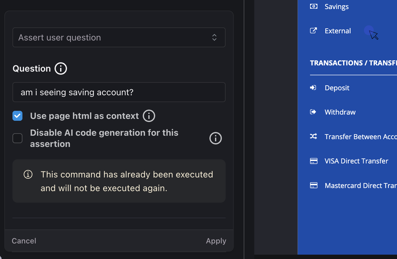 Assert Script Success
